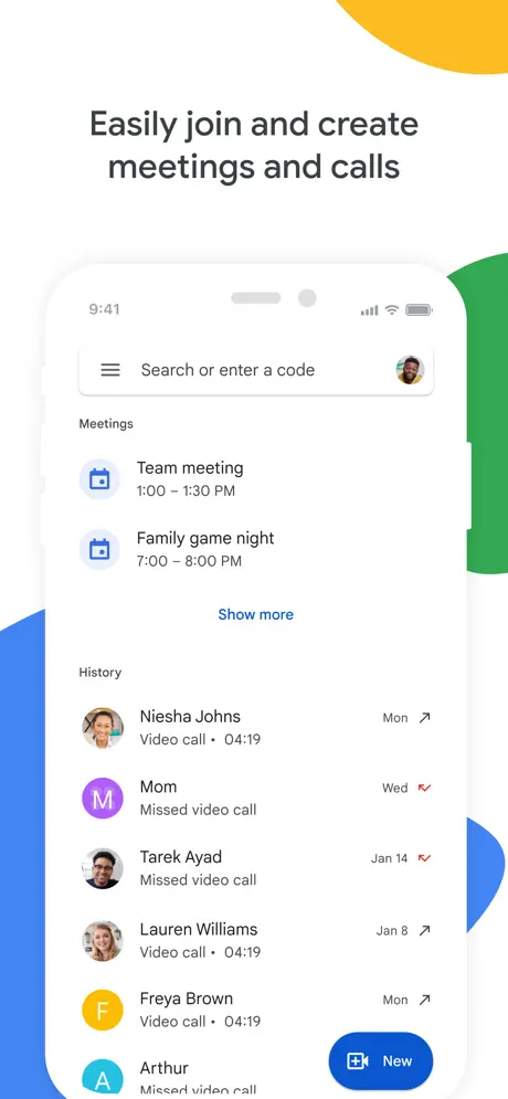 Google Meet screenshot 1